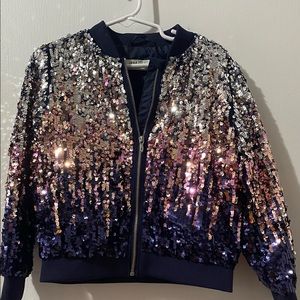 SEQUINS girl bomber jacket! 4-5T
